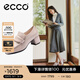 愛步（ECCO）樂福鞋女 25年新款優(yōu)雅淺口正裝單鞋粗跟高跟鞋女 型塑291903 灰粉色29190301386 37