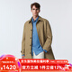 Scofield男裝24年秋冬新款英倫時(shí)尚復(fù)古通勤寬松外套中長款風(fēng)衣 卡其色 M （170）