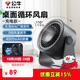 公牛（BULL）桌面循環(huán)USB小風(fēng)扇 4000mAh辦公室桌面學(xué)生宿舍床頭低噪充電款電風(fēng)扇 壁掛式迷你臺(tái)扇-星空灰