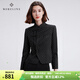 MORELINE沐蘭復(fù)古新中式外套女2025春裝新款國(guó)風(fēng)立領(lǐng)波點(diǎn)修身通勤小西裝 克格 42/XL