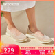 斯凱奇（Skechers）女鞋秋季淺口單鞋舒適平底一腳蹬懶人鞋輕便休閑鞋104199