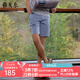 雅戈爾（YOUNGOR）短褲男清涼透氣水洗褲褲子棉氨綸短褲 藍(lán)色 31 170/78A