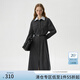 范思藍(lán)恩職場通勤撞色假兩件襯衫連衣裙女秋冬2024新款裙子14613 霜灰色 M