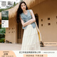 香影牛仔馬甲女2025夏季新款水洗復(fù)古丹寧風(fēng)疊穿圓領(lǐng)休閑無(wú)袖上衣 牛仔藍(lán) XL 170/92A/125-140斤