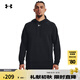 安德瑪（UNDERARMOUR）秋冬Rival男子抓絨運動休閑衛(wèi)衣1379757 黑色001 L