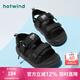 熱風(fēng)（Hotwind）【商場(chǎng)同款】沙灘鞋男夏季新款男士時(shí)尚厚底休閑涼鞋百搭運(yùn)動(dòng)涼鞋 01黑色 42 偏大半碼