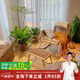 紫葉 搖椅躺椅大人陽臺(tái)家用休閑藤椅戶外輕奢搖椅藤編休閑懶人搖搖椅 搖椅【含坐墊頭枕抱枕】+腳凳