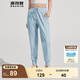 波司登（BOSIDENG）夏季防曬褲女長(zhǎng)款驕陽(yáng)原紗防紫外線UPF100+抽繩束腳長(zhǎng)褲 云水藍(lán)5364 M 165/72A