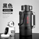 唯水唯水316正品保溫杯車(chē)載特厚機械旅行宿舍背帶矮胖大容量保溫壺 黑色4000ML【約8斤水】