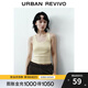 UR2025秋季新款女裝時(shí)尚休閑百搭修身顯瘦U領(lǐng)背心UYB450008 米白 M