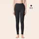 Leonisa保暖褲女士高腰收腹加厚德絨發(fā)熱冬季桑蠶絲羊毛打底褲 黑色[高腰暖宮/無(wú)貼片/適宜-10° M