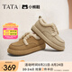 他她（TATA）小熊鞋加絨毛毛鞋女鞋厚底保暖棉鞋雪地靴冬新款CEH01DM4 黃棕（仿毛里） 40