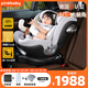 pink baby宙斯S兒童安全座椅0-12歲360度旋轉(zhuǎn)新生兒寶寶車載E1認(rèn)證isize全 鈦金灰