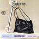 個(gè)樂(lè )SOFT CARRY托特包百搭大容量牛皮手提單肩包通勤電腦包禮物 經(jīng)典黑L （啞黑）（14寸電腦）