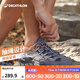 迪卡儂（DECATHLON）登山鞋男戶外防滑涼鞋夏季透氣耐磨輕便徒步鞋溯溪鞋洞洞鞋 鉛灰色-防撞款-NH500 42