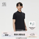 KOLON SPORT/可隆SECO空氣POLO衫 男子戶外吸濕速干防曬UPF50+抗菌T恤上衣 LHPT5AT885-BK 黑色 2XL185/104A