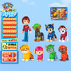 汪汪隊(duì)立大功（PAW PATROL）狗狗巡邏隊(duì)生日禮物兒童男孩女孩玩具車大車隊(duì)動(dòng)物玩偶8只裝