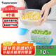 特百惠（Tupperware）冷凍700ml*4保鮮盒食品級(jí)冰箱儲(chǔ)物收納盒肉類速凍速解密封不串味