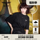 BOY LONDON【滿天星】春夏男女同款短袖漸變燙鉆印花時尚T恤N01107 黑色 M