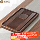 金鑲玉實(shí)木竹木茶盤(pán)茶托茶具托盤(pán)干泡排水簡(jiǎn)約家用茶臺(tái)大號(hào)古韻50*28cm