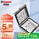 羅格朗（LEGRAND）電工電料五孔地插座隱藏式地插地板地面插座 銀色I(xiàn)P55六類(lèi)網(wǎng)絡(luò)地插