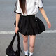 阿迪達斯（adidas）三葉草短裙女裙春季新款經(jīng)典運動(dòng)休閑半身裙時(shí)尚花苞裙 黑色花苞裙KD8122有安全褲 S