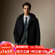 Scofield【防水90鵝絨】男裝24年冬季新款時(shí)尚休閑保暖連帽羽絨服 黑色 XL (180)