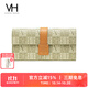VANESSA HOGAN【送禮推薦】VH女包個(gè)性錢(qián)包老花卡包長(cháng)款皮夾日常多功能實(shí)用包 綠色-禮盒裝