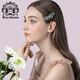 Royal sasa七夕禮物發(fā)飾花朵發(fā)夾發(fā)卡子時(shí)尚馬尾夾彈簧夾橫夾頭飾頂夾飾品