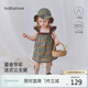 babylove女寶寶連衣裙夏季薄款吊帶裙子純棉嬰幼兒法式洋氣可愛碎花裙