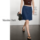 Massimo Dutti折扣升級2026女裝休閑風(fēng)百搭短版牛仔短裙A字裙05214800 海軍藍 XS (34) (165/62A)