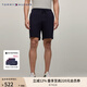 TOMMY HILFIGER【合身運動】夏季男裝字母刺繡純色百搭休閑抽繩短褲02901 藏青色DW5 L