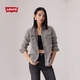Levi's李維斯25年秋冬新款女士美式復(fù)古水洗做舊休閑牛仔襯衫外套 墨灰 M