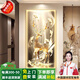 昊聰玄關(guān)墻裝飾畫正對門高端帶燈進(jìn)門入戶畫過道走廊墻壁掛畫2025新款 【錦鹿納福 - C款】晶瓷鉆面 【80 * 160】適用墻寬1.1-1.3米 【鋁合金框 + 帶燈】接電款