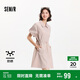 森馬（Semir）連衣裙女翻領(lǐng)燈籠袖休閑風(fēng)2025夏季防曬收腰短裙戶外109325114027