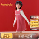 巴拉巴拉兒童套裝女童兩件套2024春裝拜年服中大童洋氣背心裙208124104006