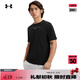 安德瑪（UNDERARMOUR）春夏Stacked男子印花運(yùn)動(dòng)休閑短袖T恤6000211 黑色001 2XL
