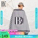 范德安（BALNEAIRE）高端時(shí)尚千鳥格浴巾吸水巾復(fù)古親膚速干巾沙灘巾海邊毛巾防曬度假