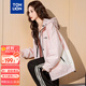 唐獅（TonLion）2025女連帽拼接工裝外套戶(hù)外時(shí)尚酷帥休閑風(fēng)百搭潮流 淺粉紅 L 