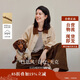 茵曼巴恩風(fēng)牛仔夾克外套2025秋女裝新款落肩袖上衣 古杏色 L