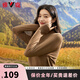 雅鹿半高領(lǐng)加絨毛衣女打底衫2025新款秋冬內(nèi)搭厚保暖針織衫女士上衣 駝色 M 【推薦95-105斤】