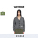 WE11DONE【熱銷補(bǔ)貨】中性男女同款字母logo針織開(kāi)衫 炭灰色 S