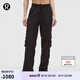 lululemon丨Dance Studio 女士寬松剪裁中腰工裝褲 拒水 LW5GOEA 黑色 S