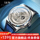 I&W CARNIVAL HWGUOJI瑞士品牌I&W男士手表全自動機(jī)械表男表潮流防水手表男 銀灰皮帶|進(jìn)口機(jī)芯|明星同款