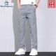 萬(wàn)星威（Munsingwear）正品男士休閑褲夏季薄款商務(wù)休閑直筒長(cháng)褲子男 灰色 34