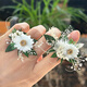 永生花戒指diy材料包森系婚禮高級手工禮物漢服配飾情侶對戒指環(huán) 月光凝瓣-對戒2枚 DIY材料包+盒 均碼