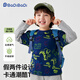 巴帝巴帝春秋款嬰幼兒男童純棉長(cháng)袖t恤休閑舒適假兩件打底衫 藏青恐龍 130