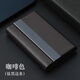 AILUKI日本名片盒男商務(wù)超纖皮耐磨名片夾男式女式個(gè)性高端檔名片盒男士隨身 咖啡色_名片裝23張左右