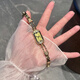 TORUI小別針女生小手表女2025新款高級鞠婧祎同款女表輕奢小眾小綠表 山嵐綠（禮盒裝） 贈滿(mǎn)鉆戒指搭配