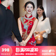 枝己新中式結(jié)婚禮服2025新款訂婚新娘旗袍敬酒服古嫁衣秀禾服出閣服 X2516(僅女裝) L